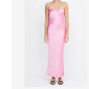 Bec+Bridge moon dance strapless dress COLOR: candy pink